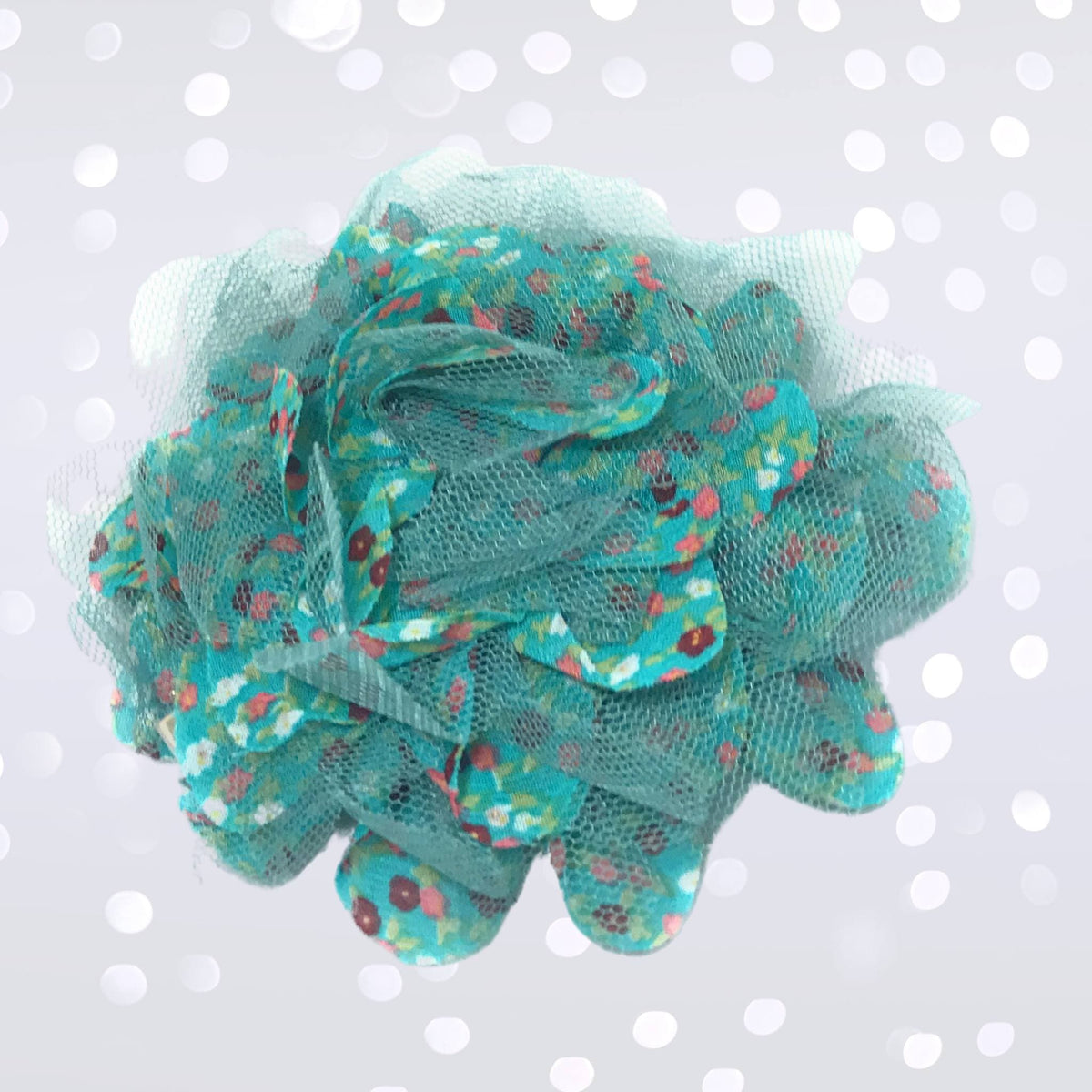 Vintage Tulle Hair Flower Clips