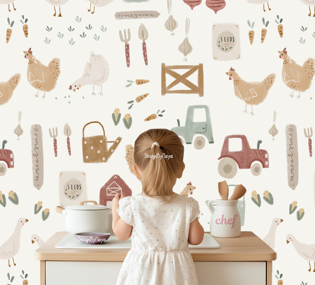 Vintagefarm Wallpaper - Nursery Wall Decor Wallpapers