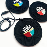 Vinyl Record Player Oral Sensory Necklace | Silicone Focus Chew Pendant