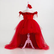Violet Red Party Dress - Tailed