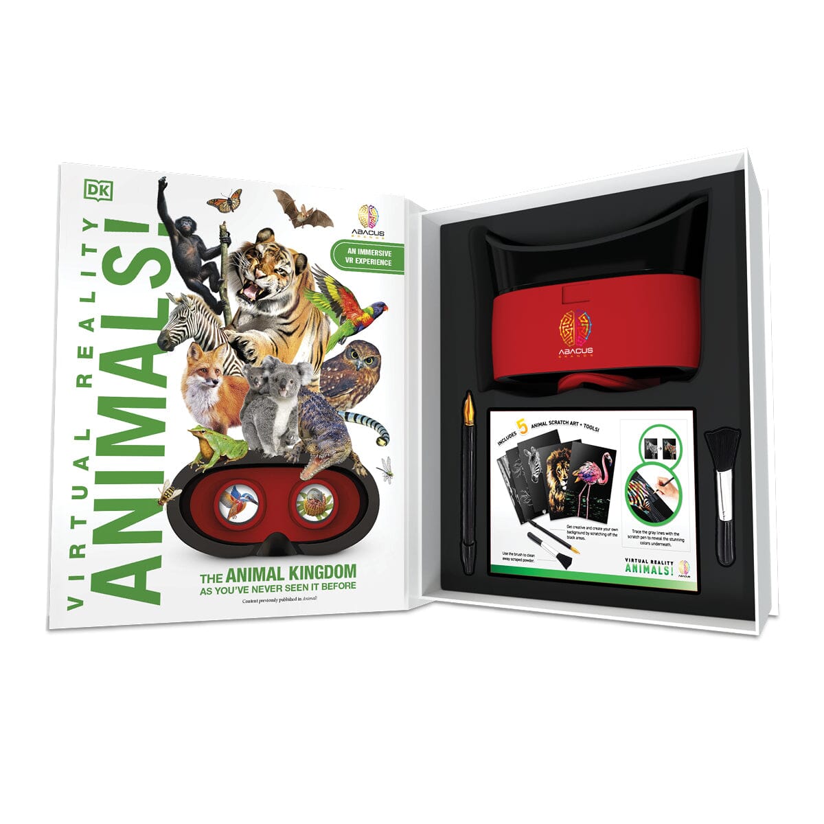 Virtual Reality Animals Discovery Gift Set W/ Dk Book