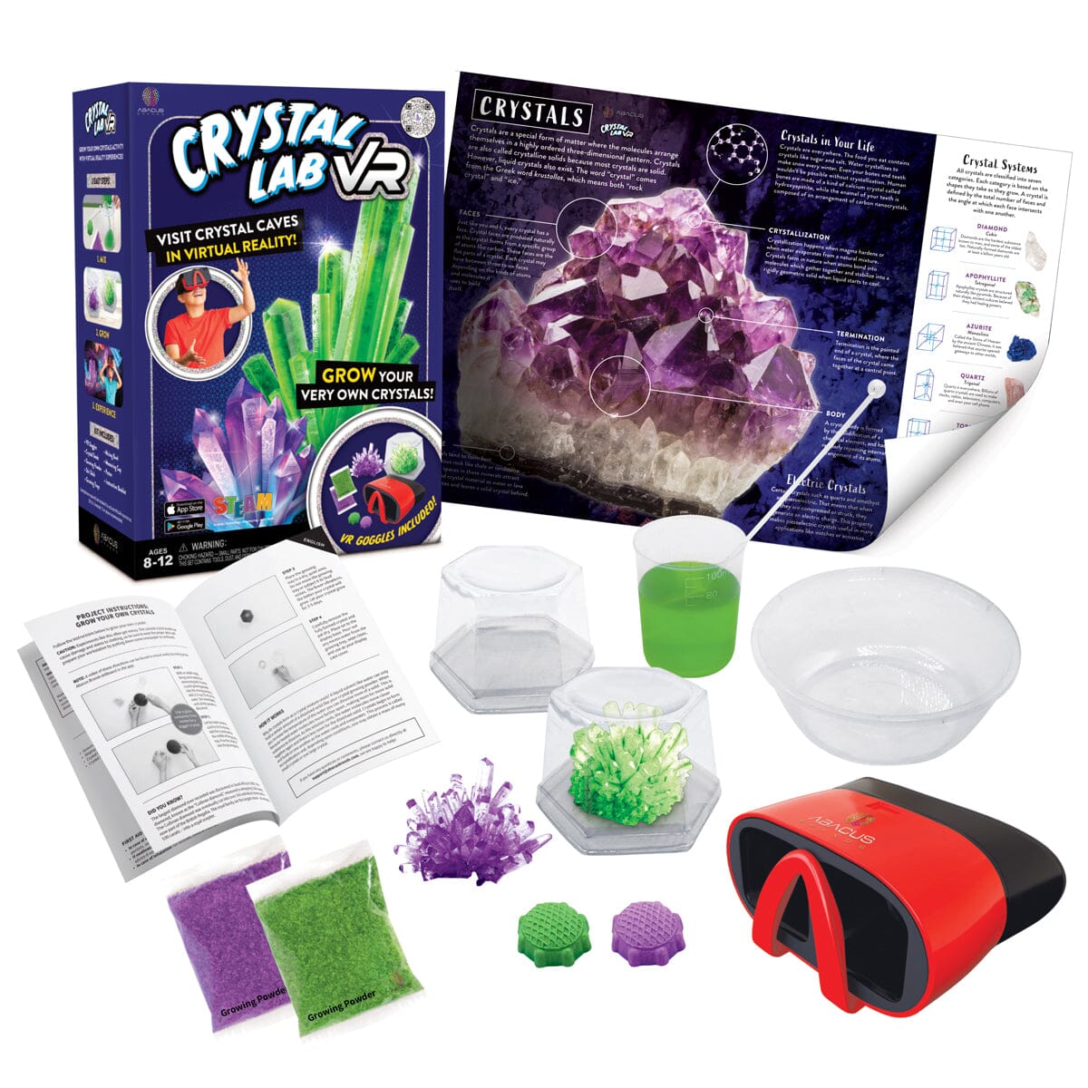 Virtual Reality Crystal Growing Kit - Crystal Lab Vr
