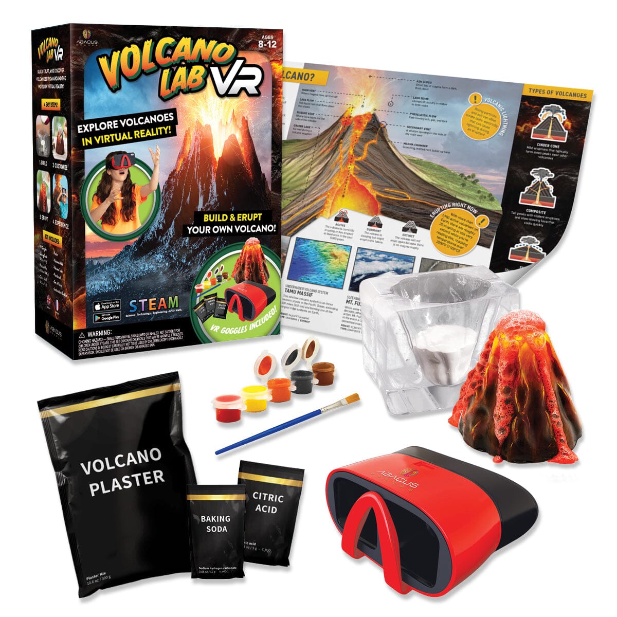 Virtual Reality Volcano Exploration Kit - Volcano Lab Vr