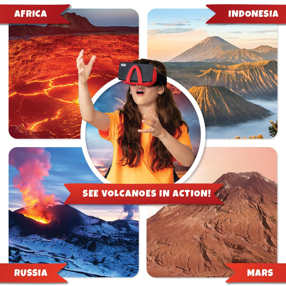Virtual Reality Volcano Exploration Kit - Volcano Lab Vr