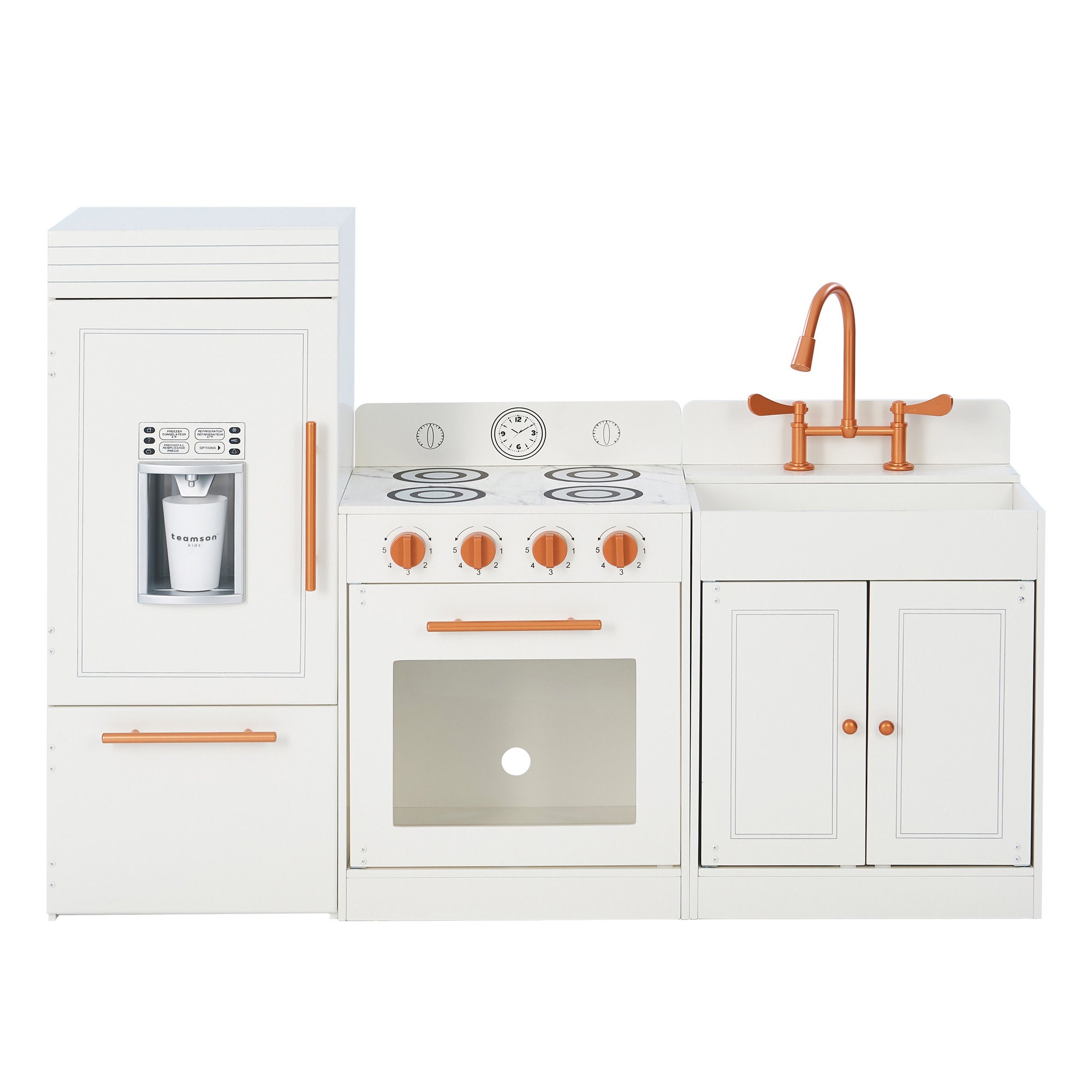 Little Chef Paris Complete Kitchen Playset, White/rose Gold