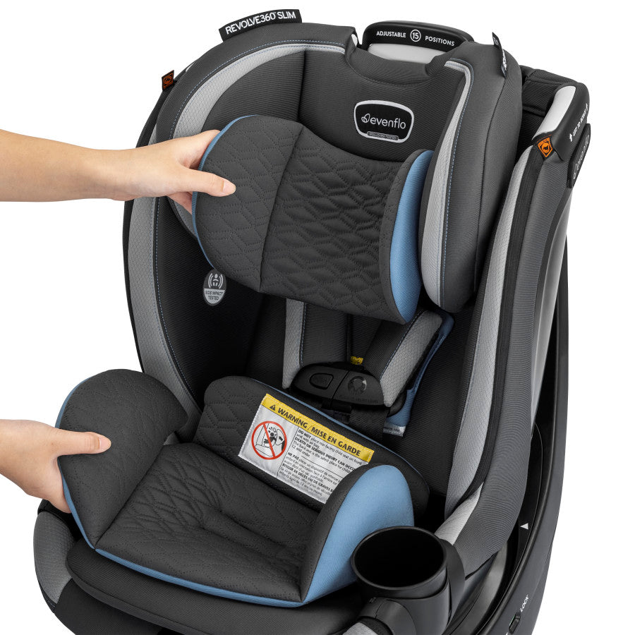 Revolve360 Slim 2-in-1 Rotational Car Seat With Quick Clean Cover