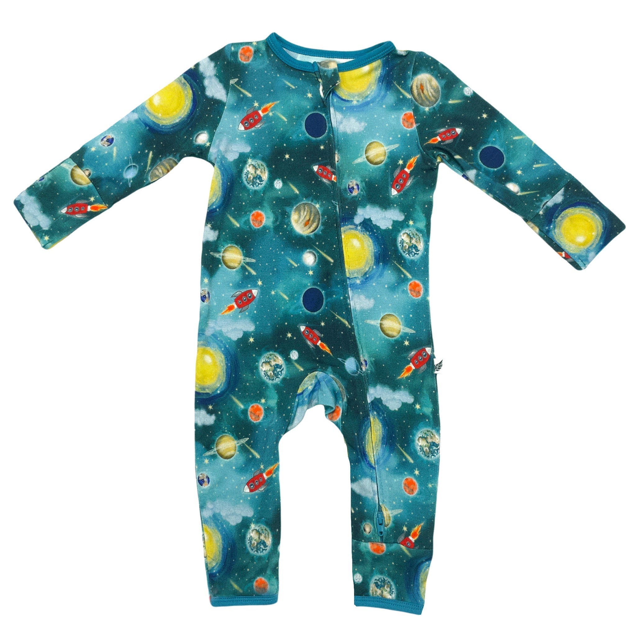 Vroom To The Planets Coverall (0-3t)