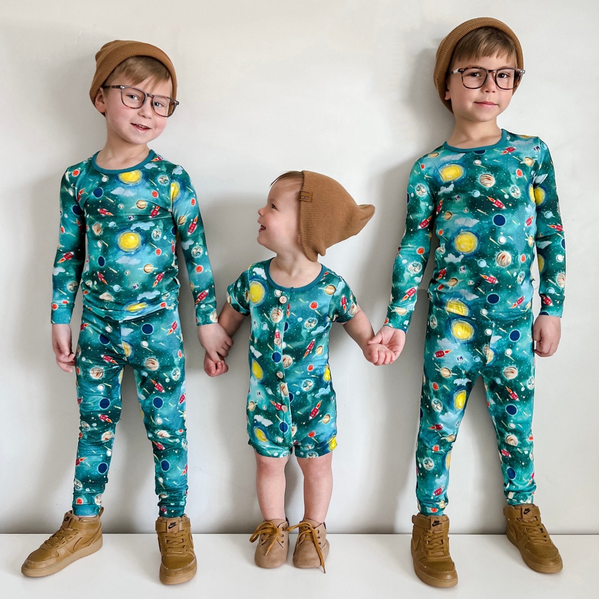 Vroom To The Planets Long Sleeve Pajama Set (2t-12y)