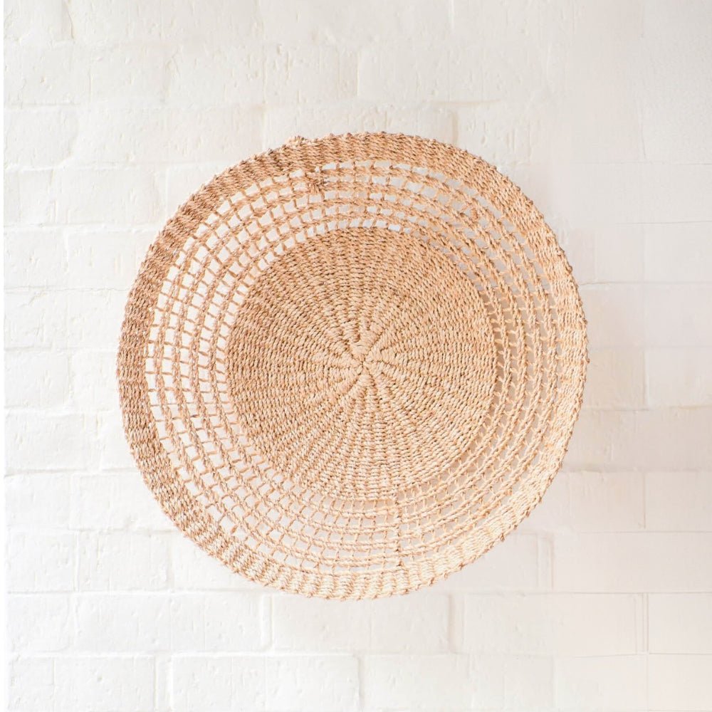 Open Weave Wall Baskets, Medium - Woven Wall Baskets | Likhâ