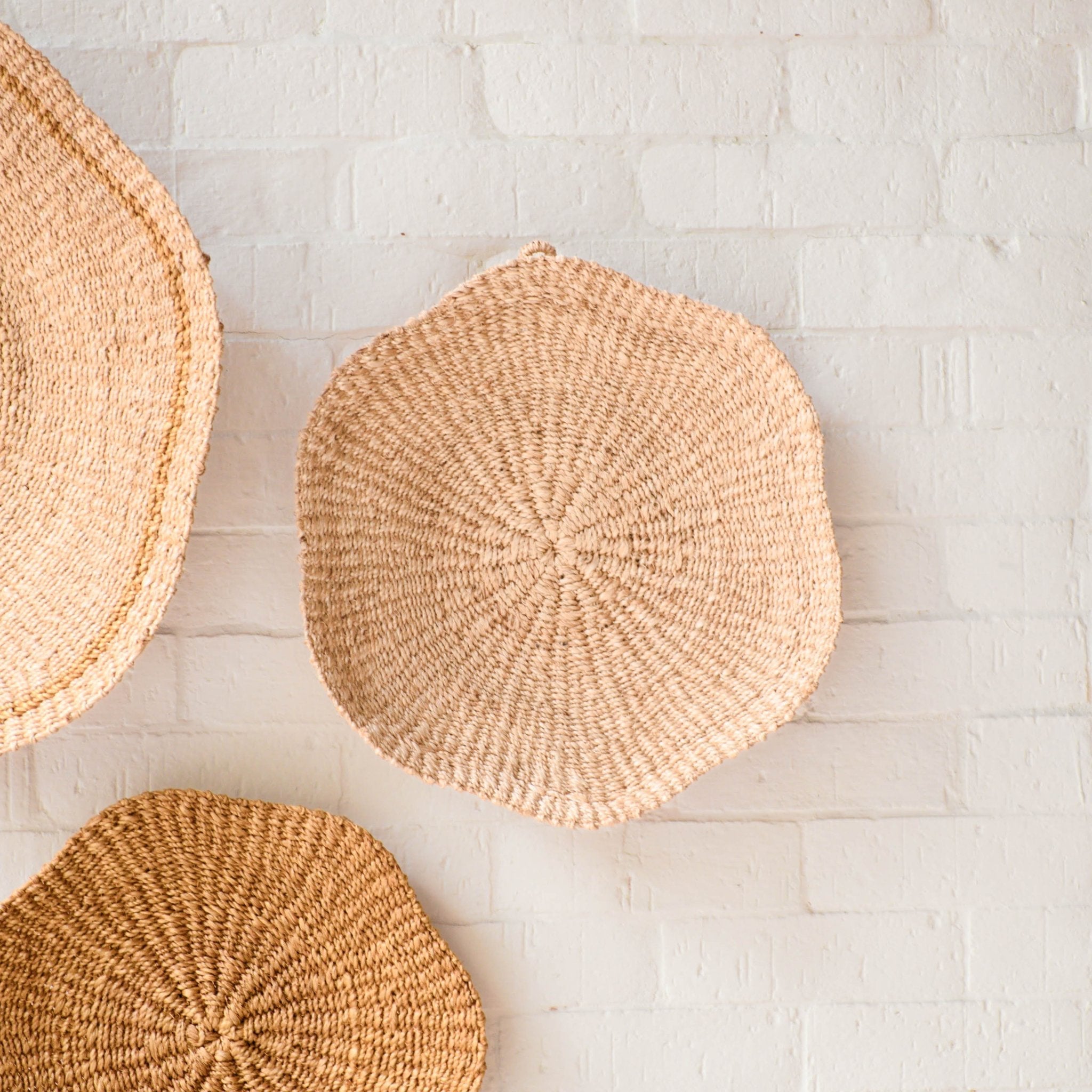 Scallop Wall Baskets, Medium - Wall Baskets | Likhâ