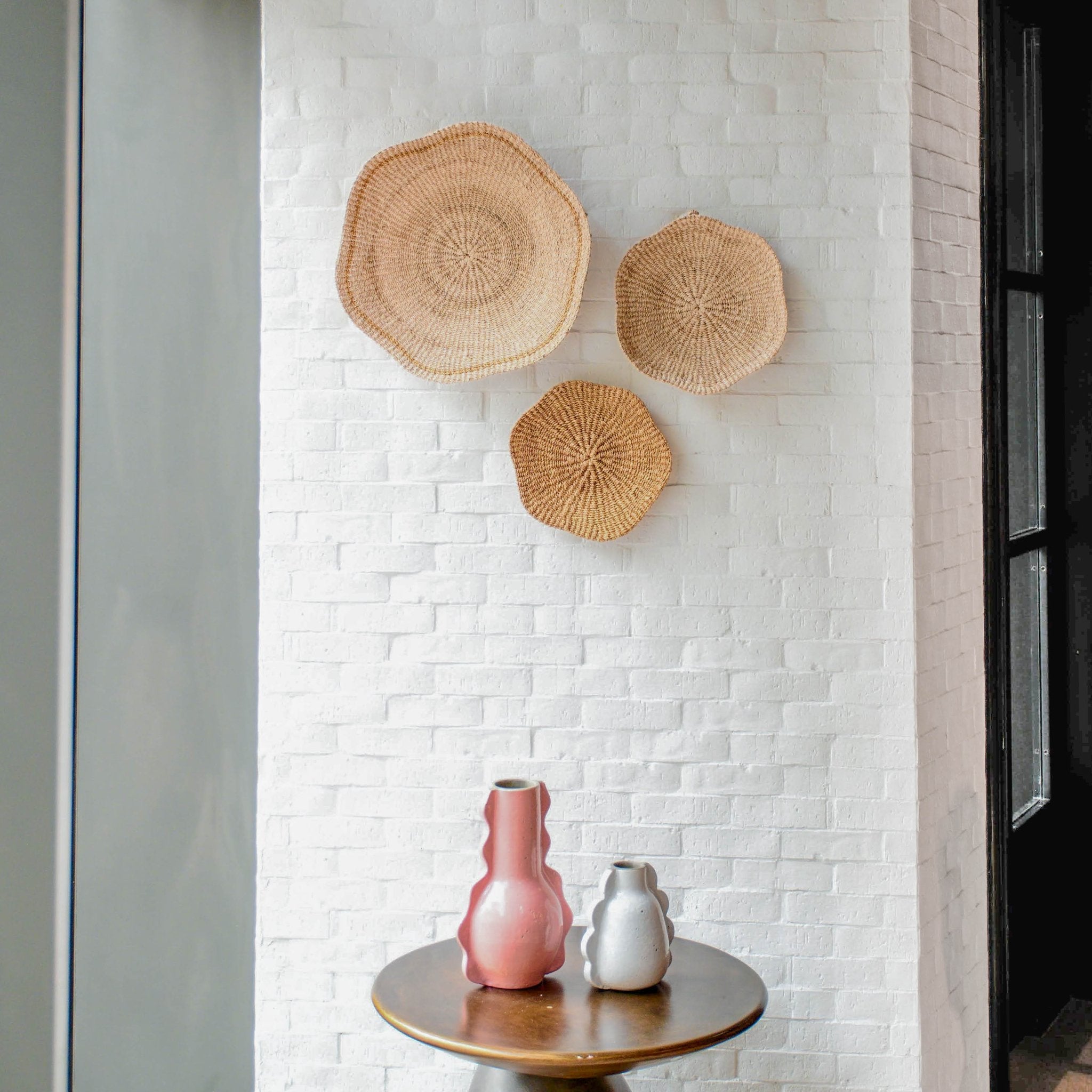Scallop Wall Baskets, Small - Wall Baskets | Likhâ
