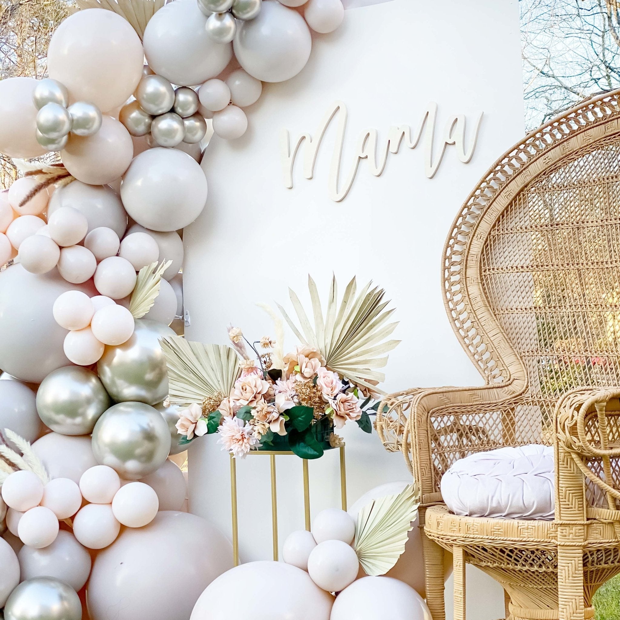 Warm Gray Balloon Garland