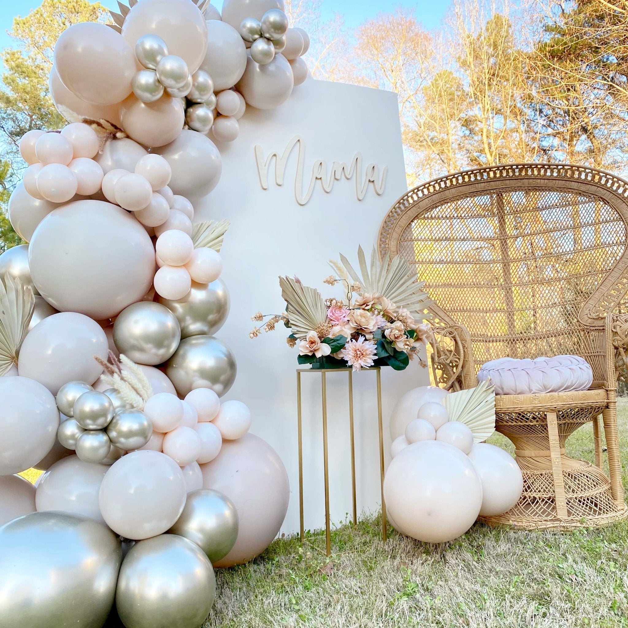 Warm Gray Balloon Garland