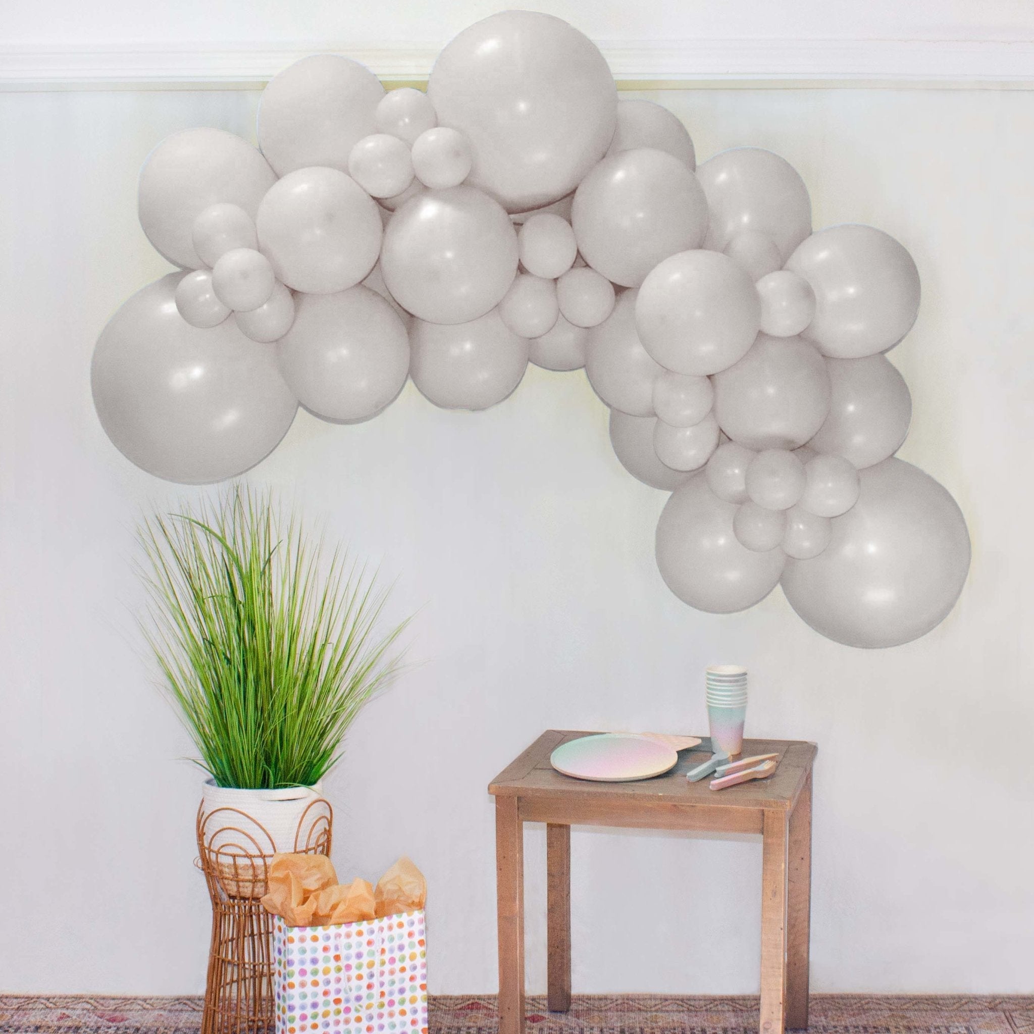 Warm Gray Balloon Garland