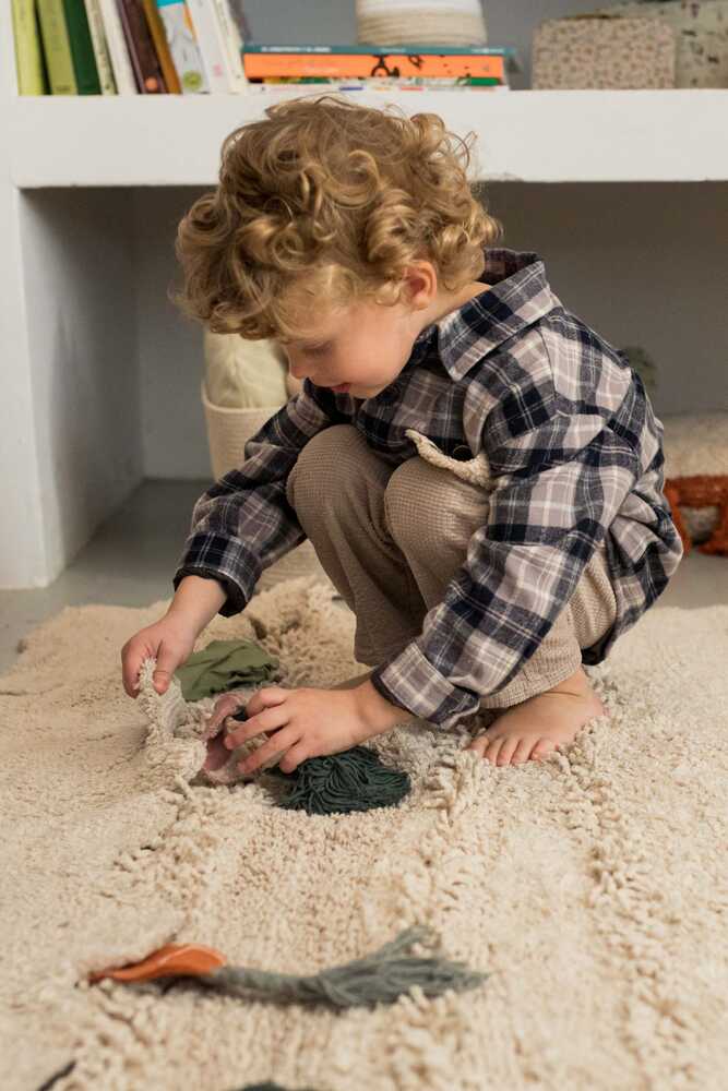 Washable Play Rug Veggie Garden