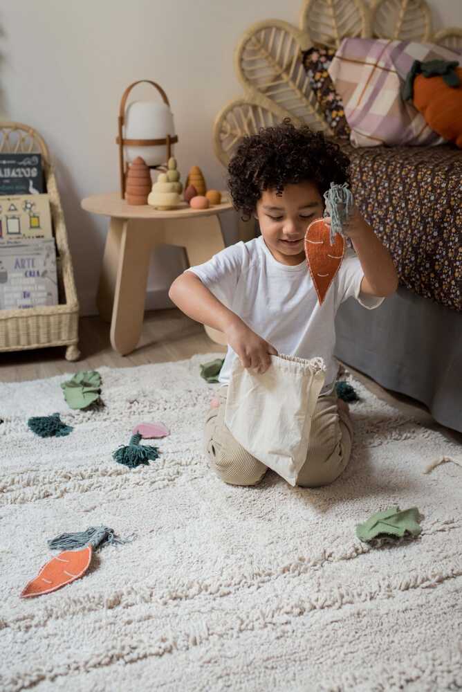 Washable Play Rug Veggie Garden