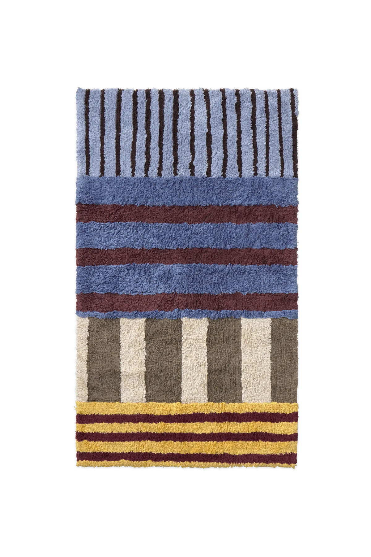 WASHABLE RUG COLOR ON INDIGO BLUE