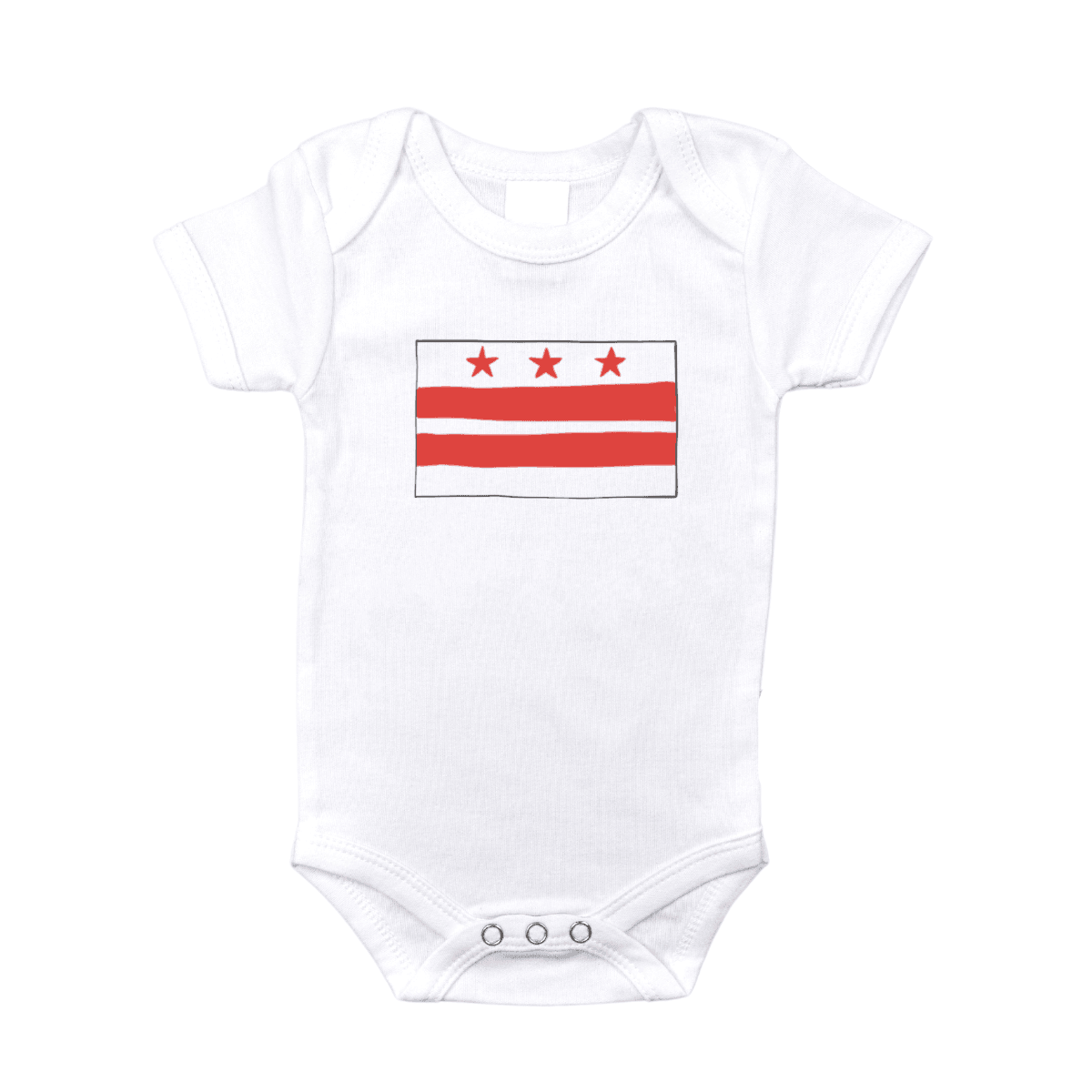 Washington D.c. Flag Baby Onesie