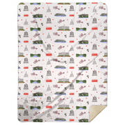 Washington D.c. Plush Throw Blanket 60x80