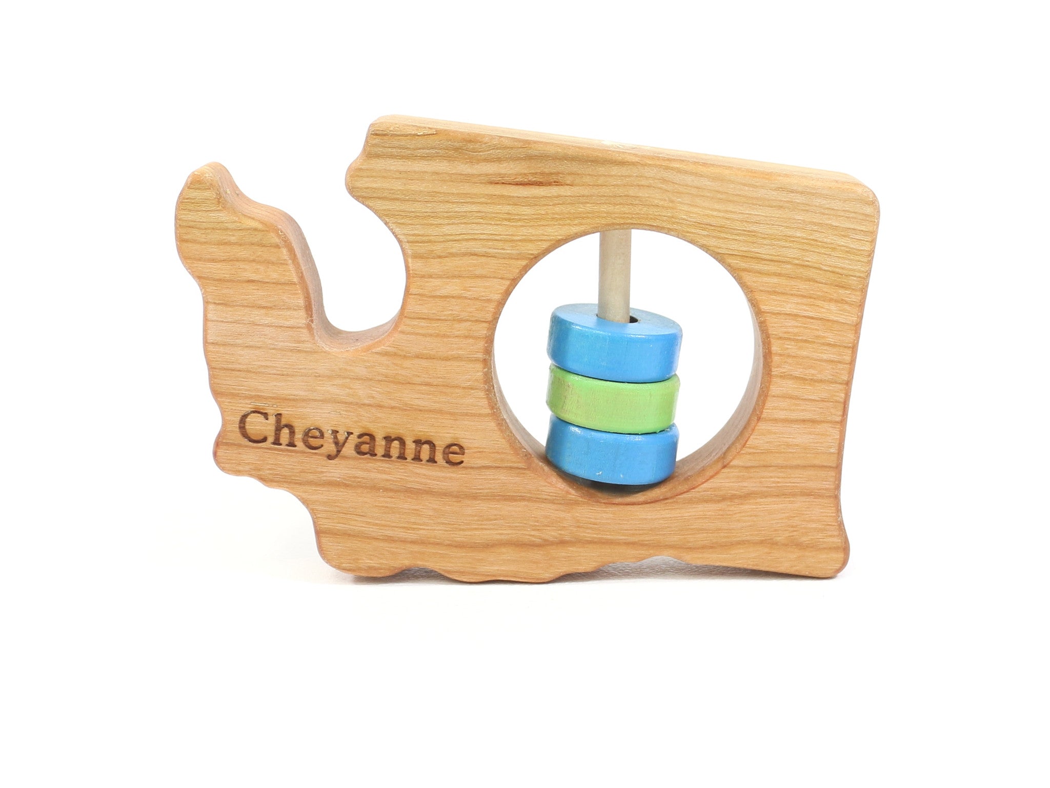 Washington State Wooden Baby Rattle™