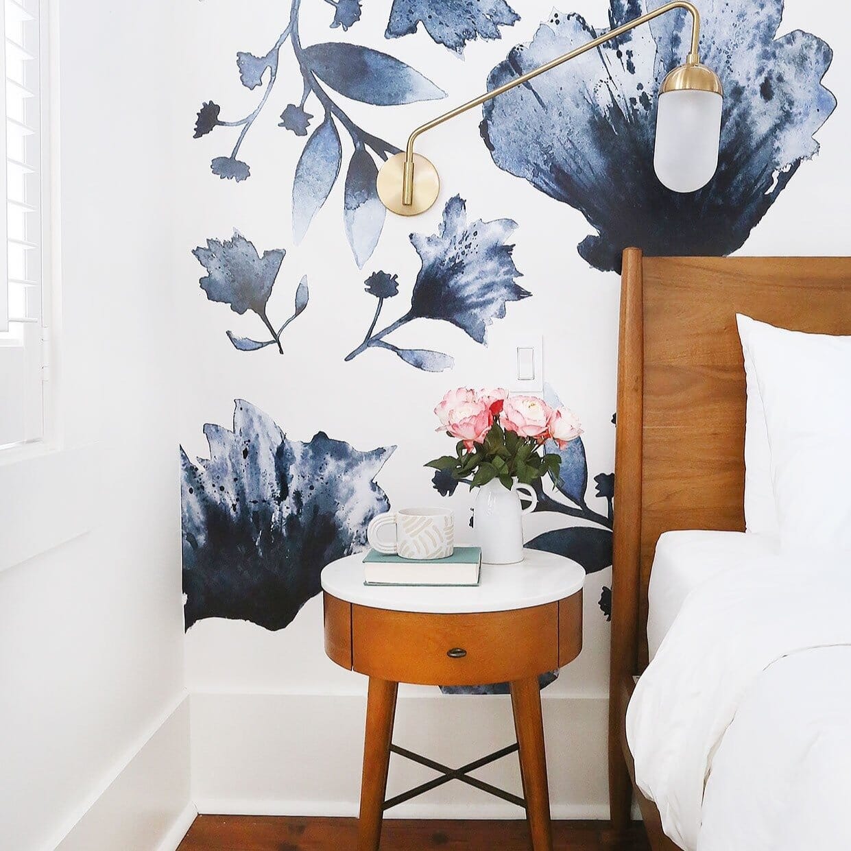 Water And Ink Floral Wall Decals