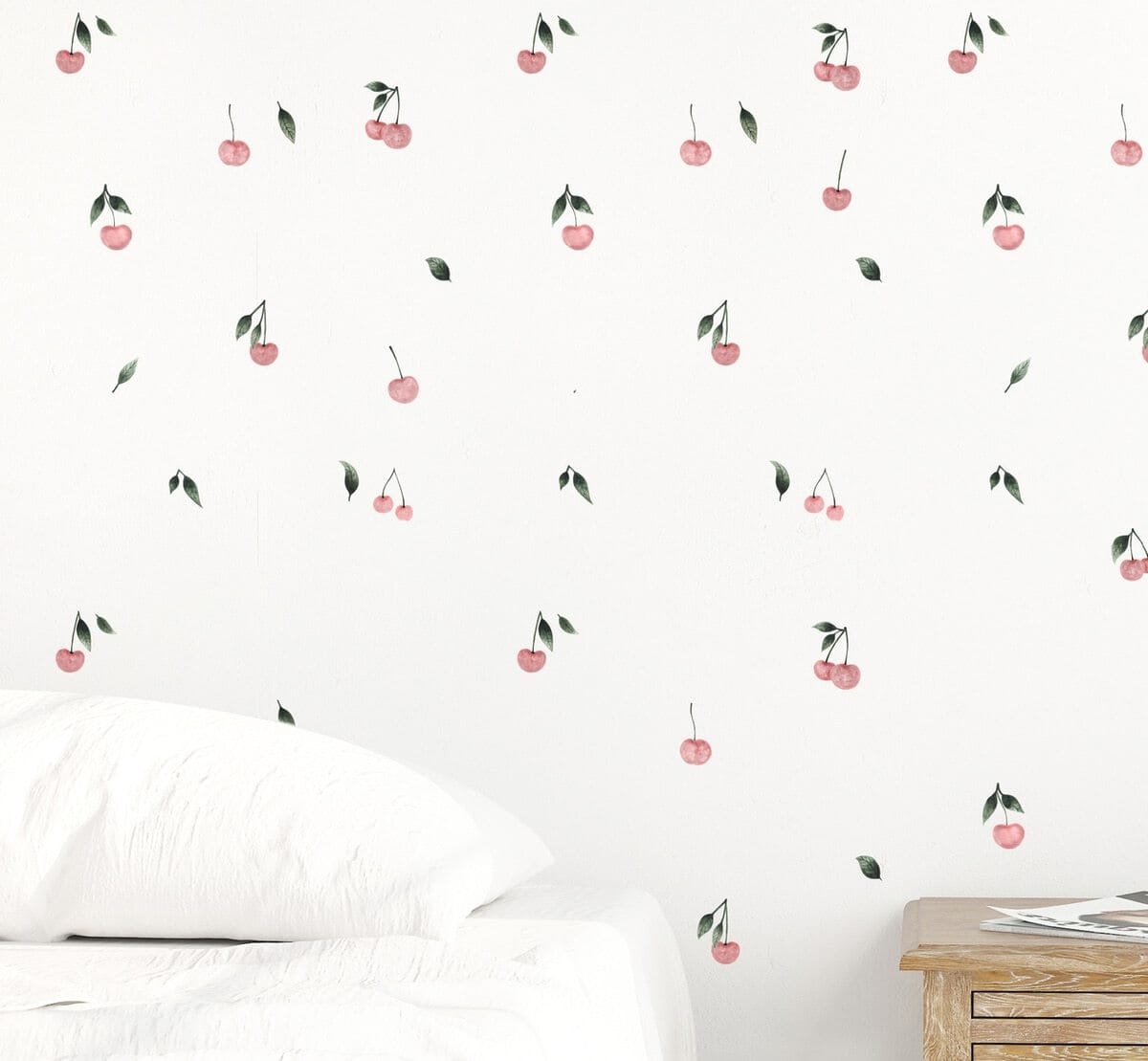 Watercolor Cherries Wall Decals