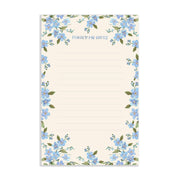 Forget Me Nots Watercolor Notepad