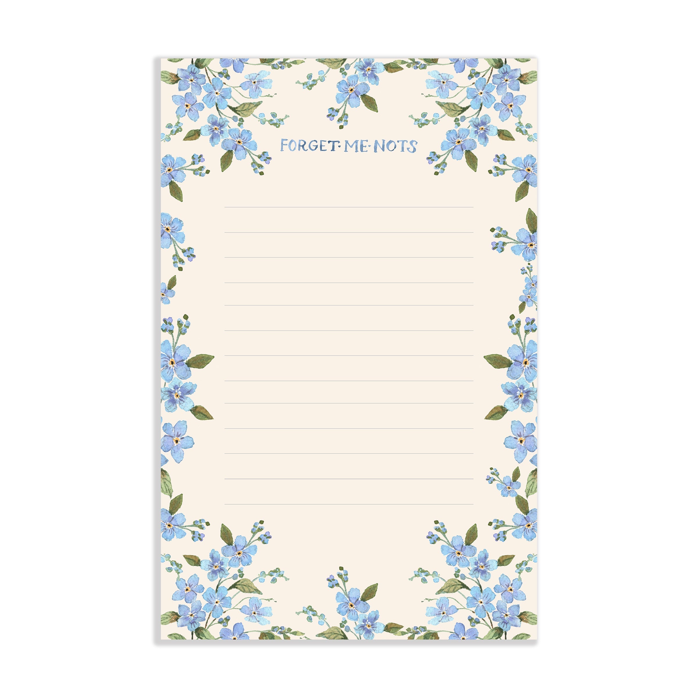 Forget Me Nots Watercolor Notepad