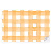 Orange Gingham Placemat Pad