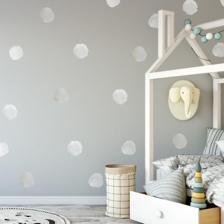 Watercolor Polka Dot Wall Decals