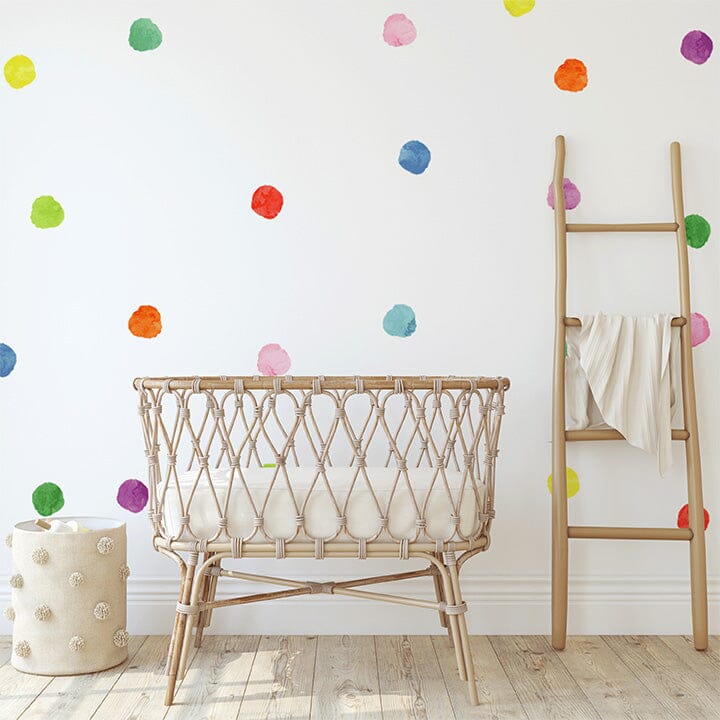Watercolor Polka Dot Wall Decals