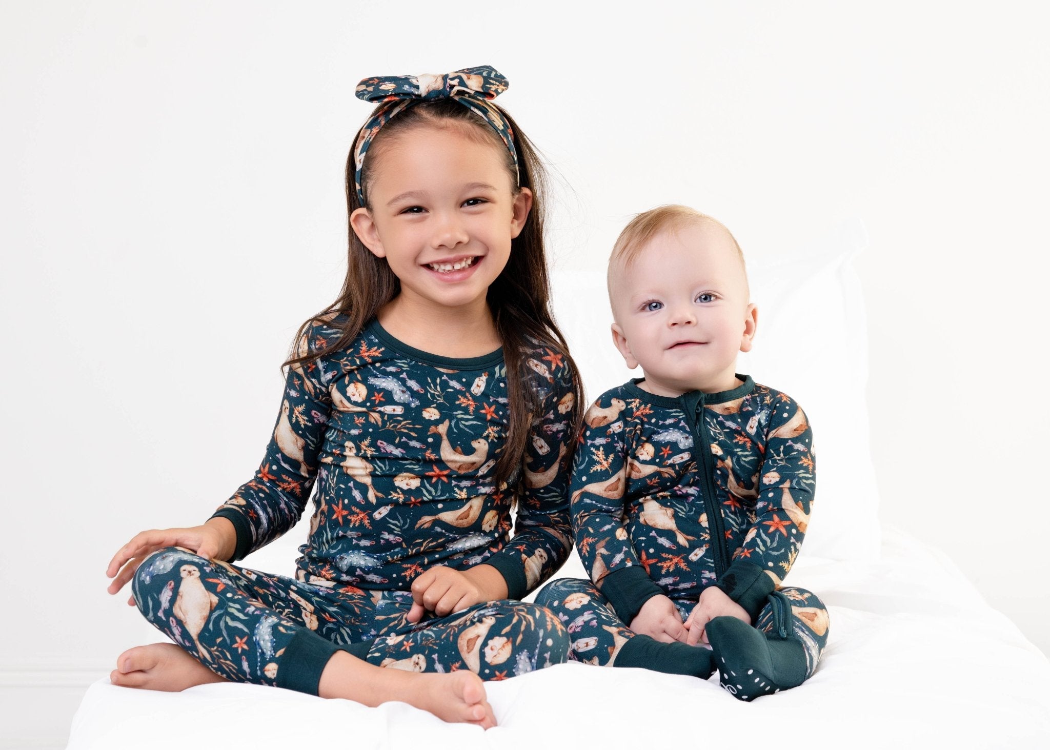 Waves & Whiskers Long Sleeve Pj's
