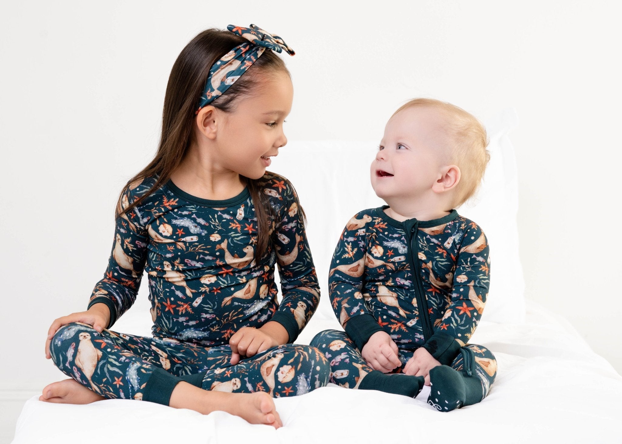 Waves & Whiskers Long Sleeve Pj's