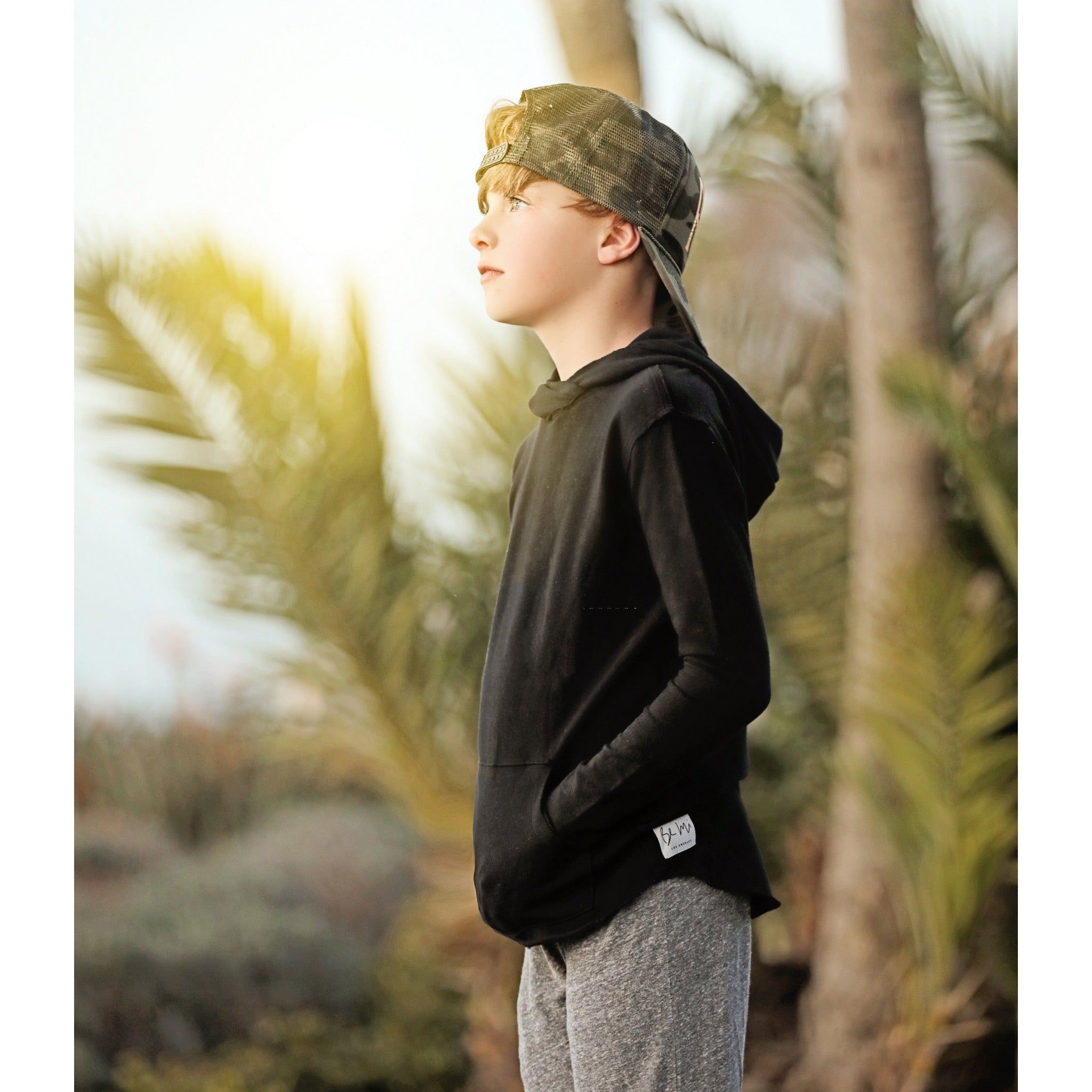 Organic Benji Kids’ Hoodie  Black