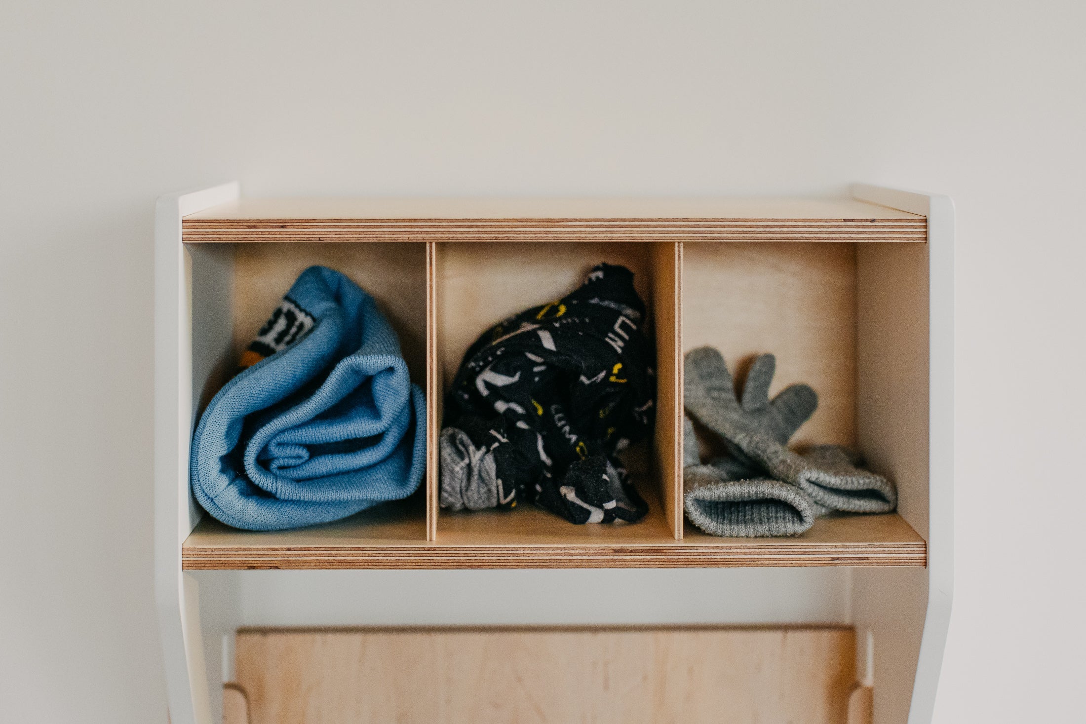 Children's Outwear Organizer – Sturdy Wood Frame Wardrobe