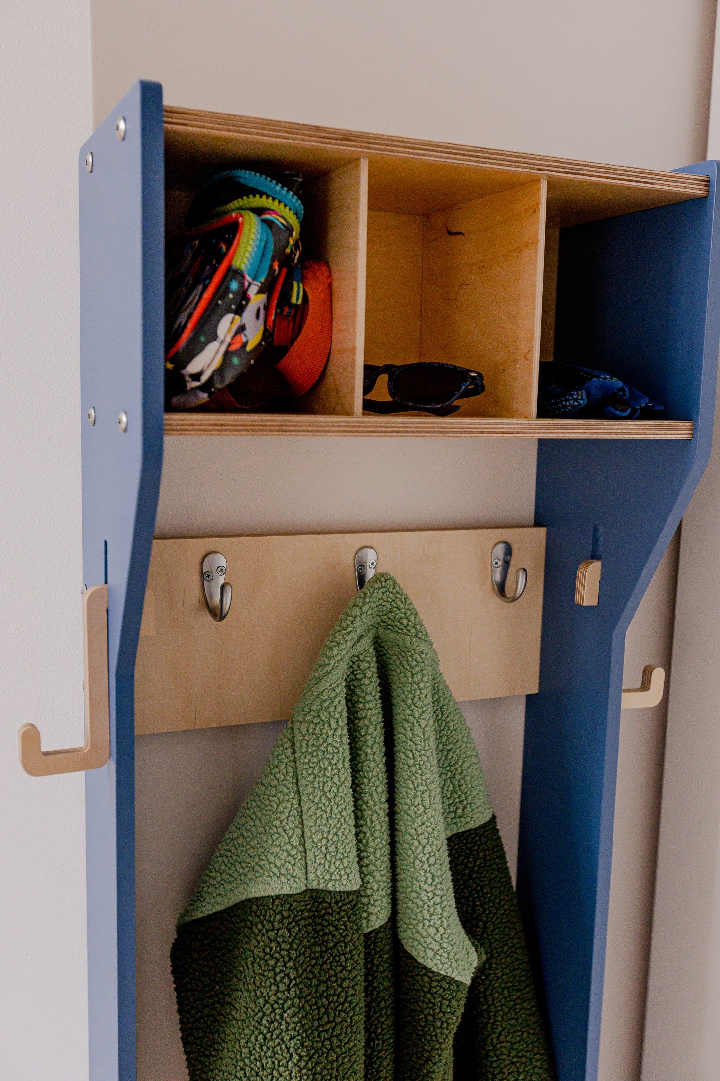 Children's Outwear Organizer – Sturdy Wood Frame Wardrobe