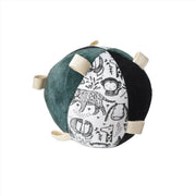 Taggy Ball With Rattle - Wild