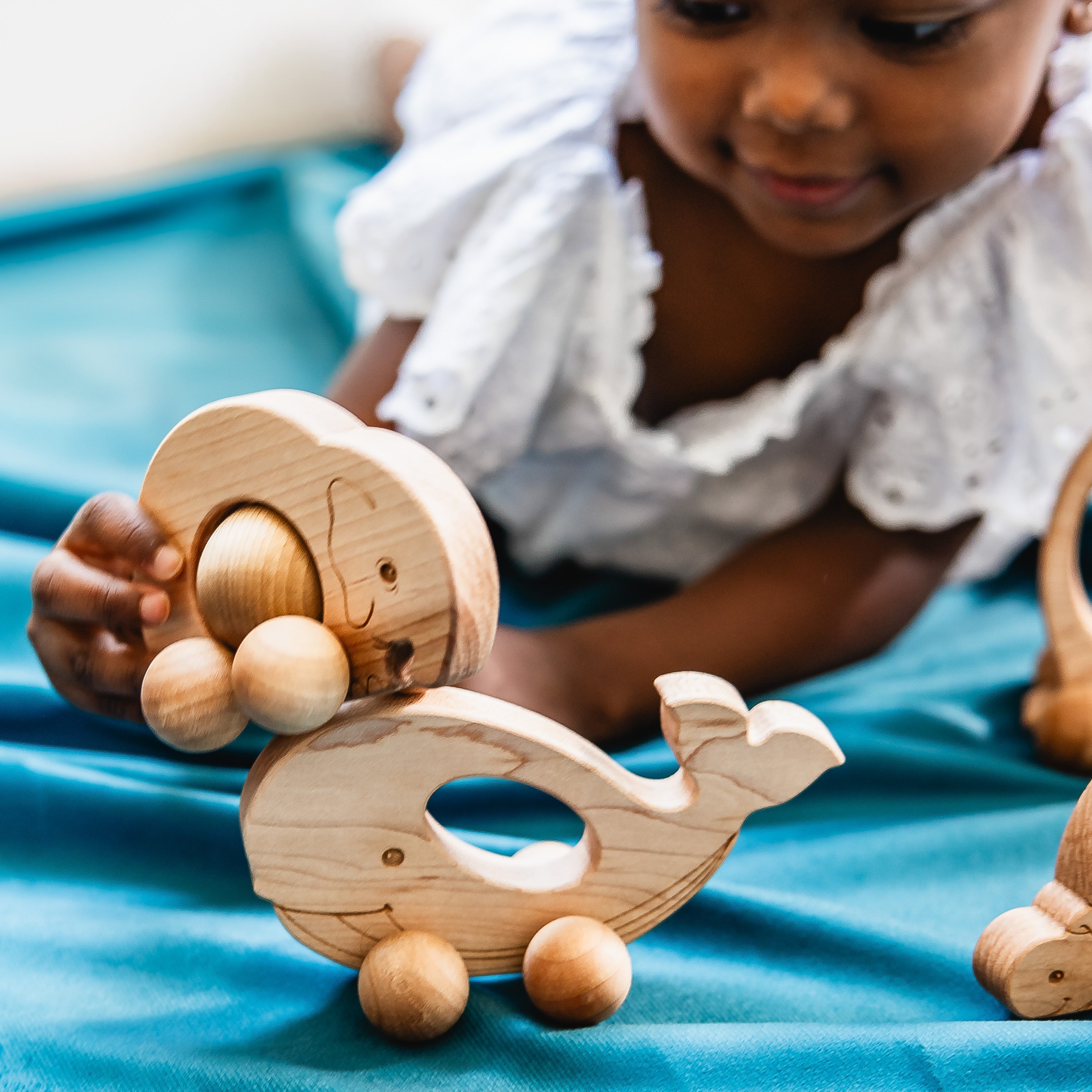 Easy Grasp Whale Push Toy | Made In The Usa 🇺🇸