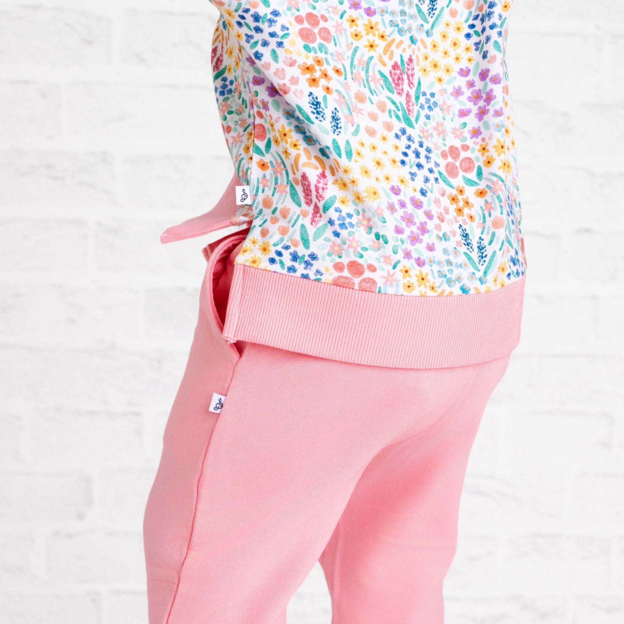 Whimsical Wildflower Kids Jogger Set