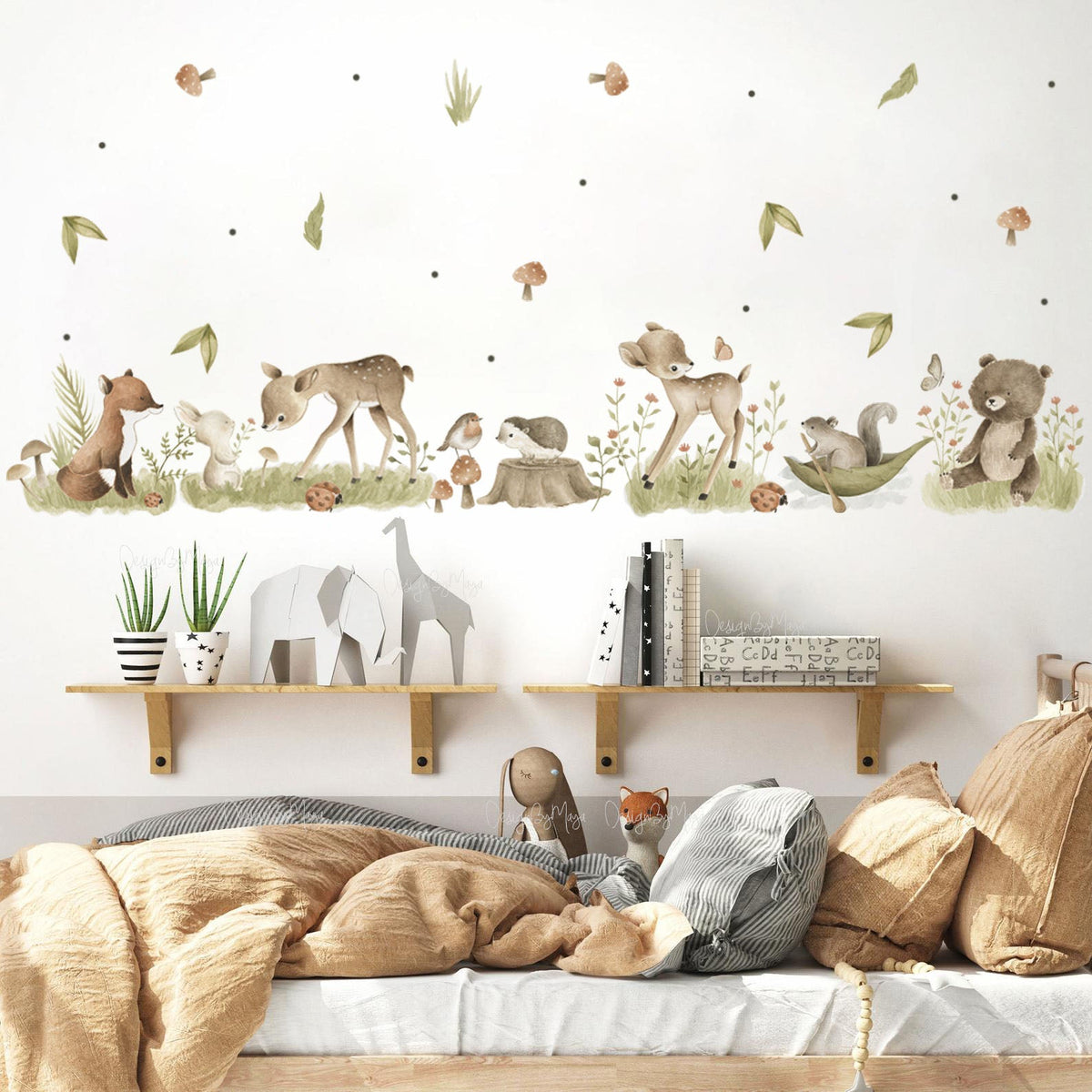 Woodland Creatures - Fabric Nursery Wall Art Decals