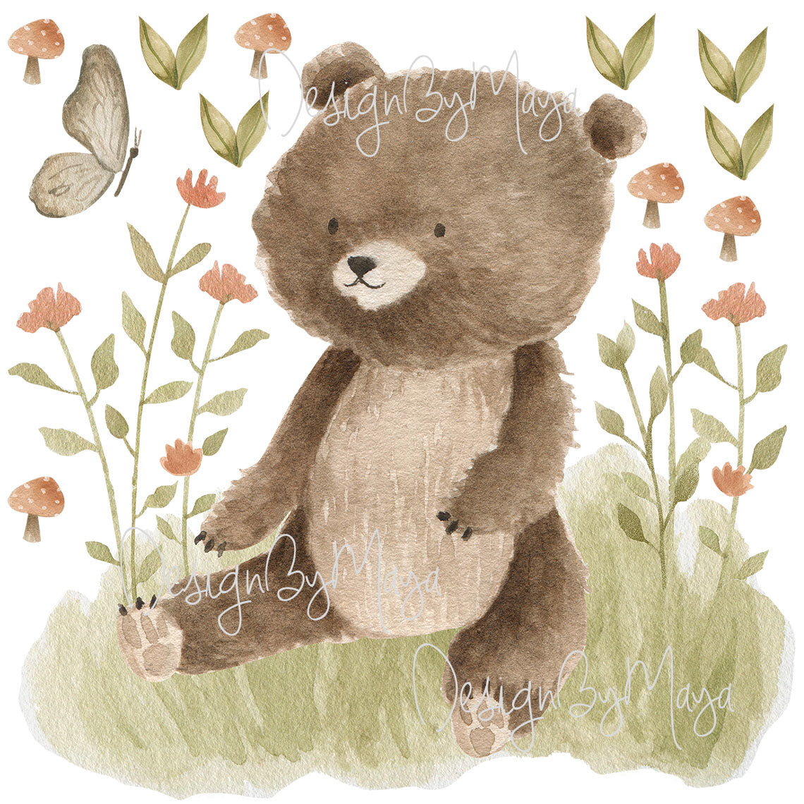 Woodland Creatures - Fabric Nursery Wall Art Decals