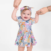 Whispering Wildflowers Bodysuit Twirl Dress