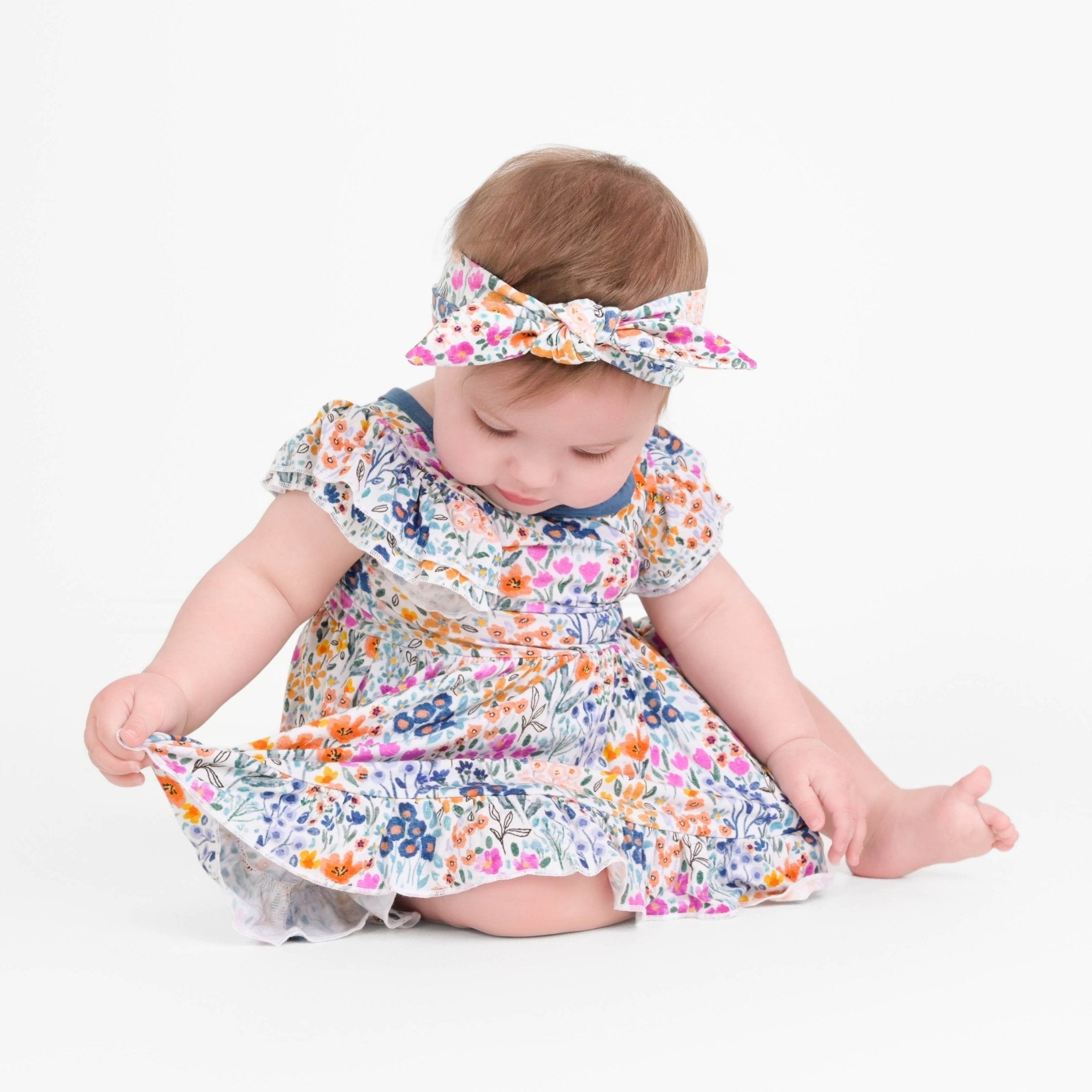 Whispering Wildflowers Bodysuit Twirl Dress