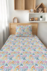 Whispering Wildflowers Twin Fitted Sheet And Pillowcase Set