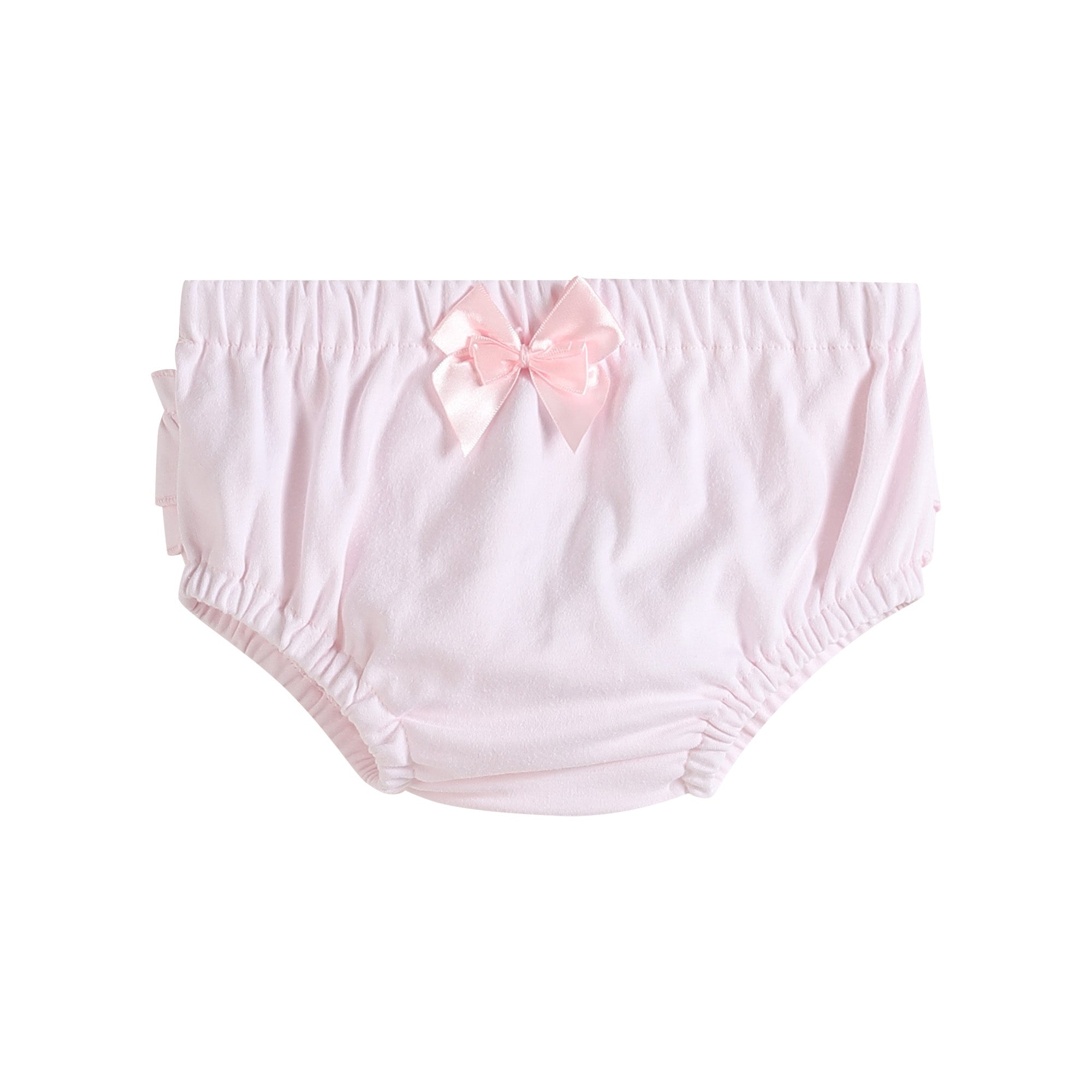 White And Pink Bloomers Knit 2pc Set