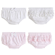 White And Pink Bloomers Knit 2pc Set