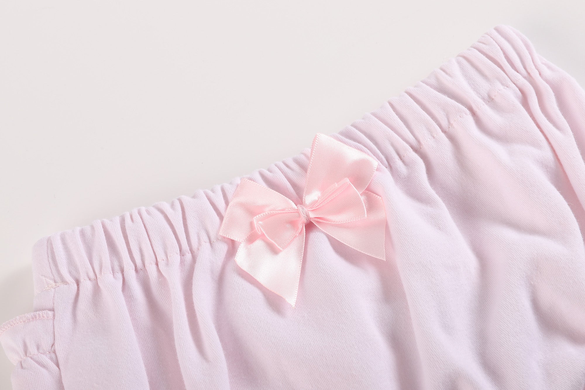 White And Pink Bloomers Knit 2pc Set