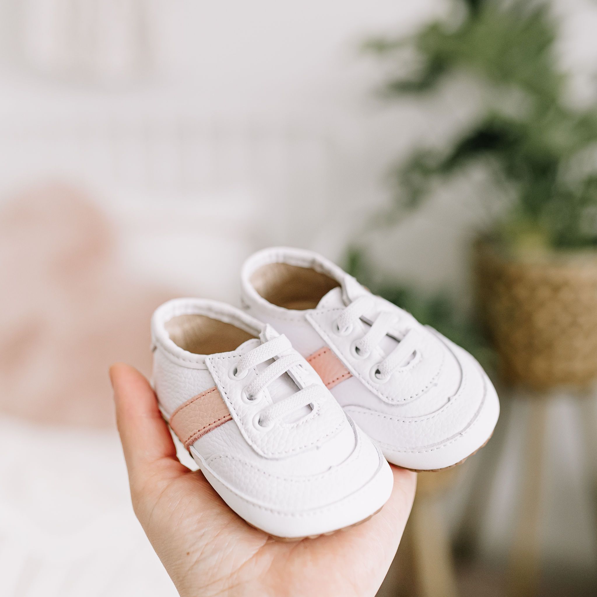 White And Pink Love Bug Sneaker