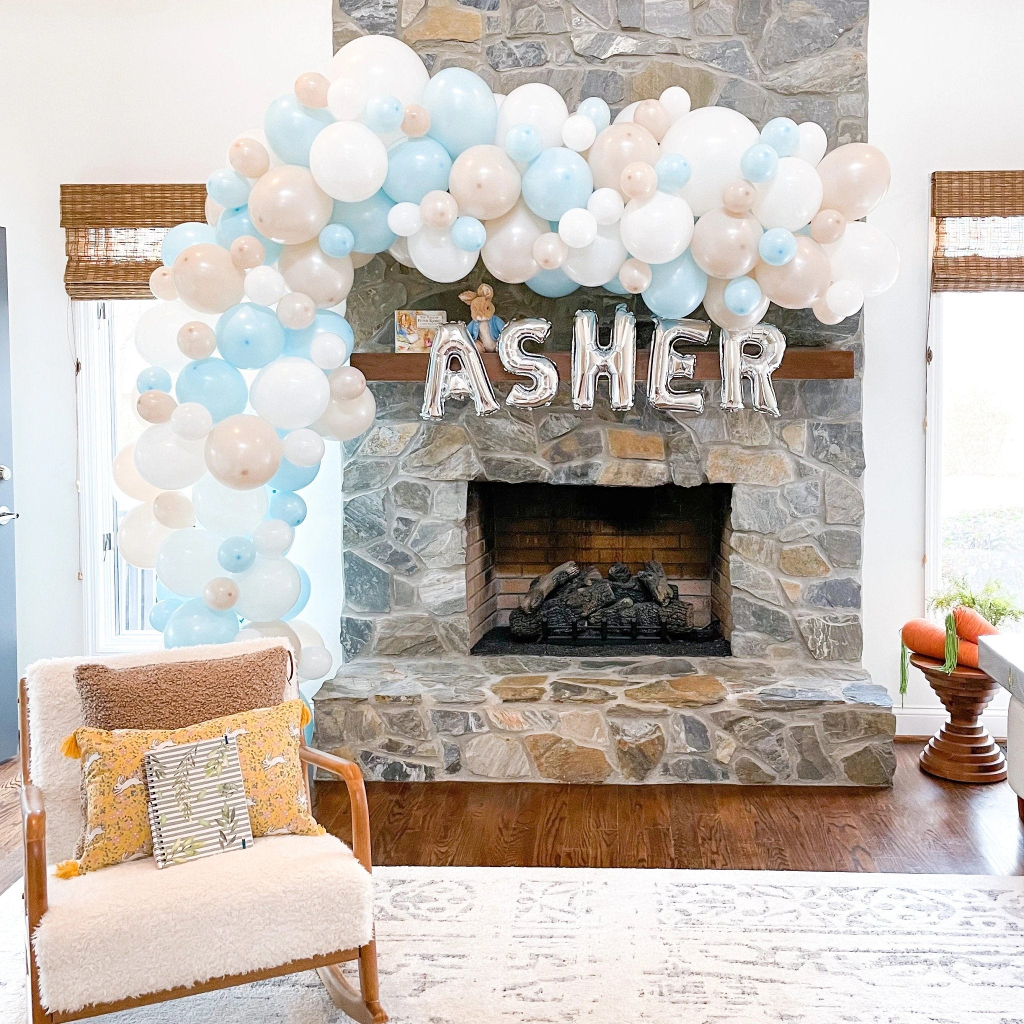 White Balloon Garland
