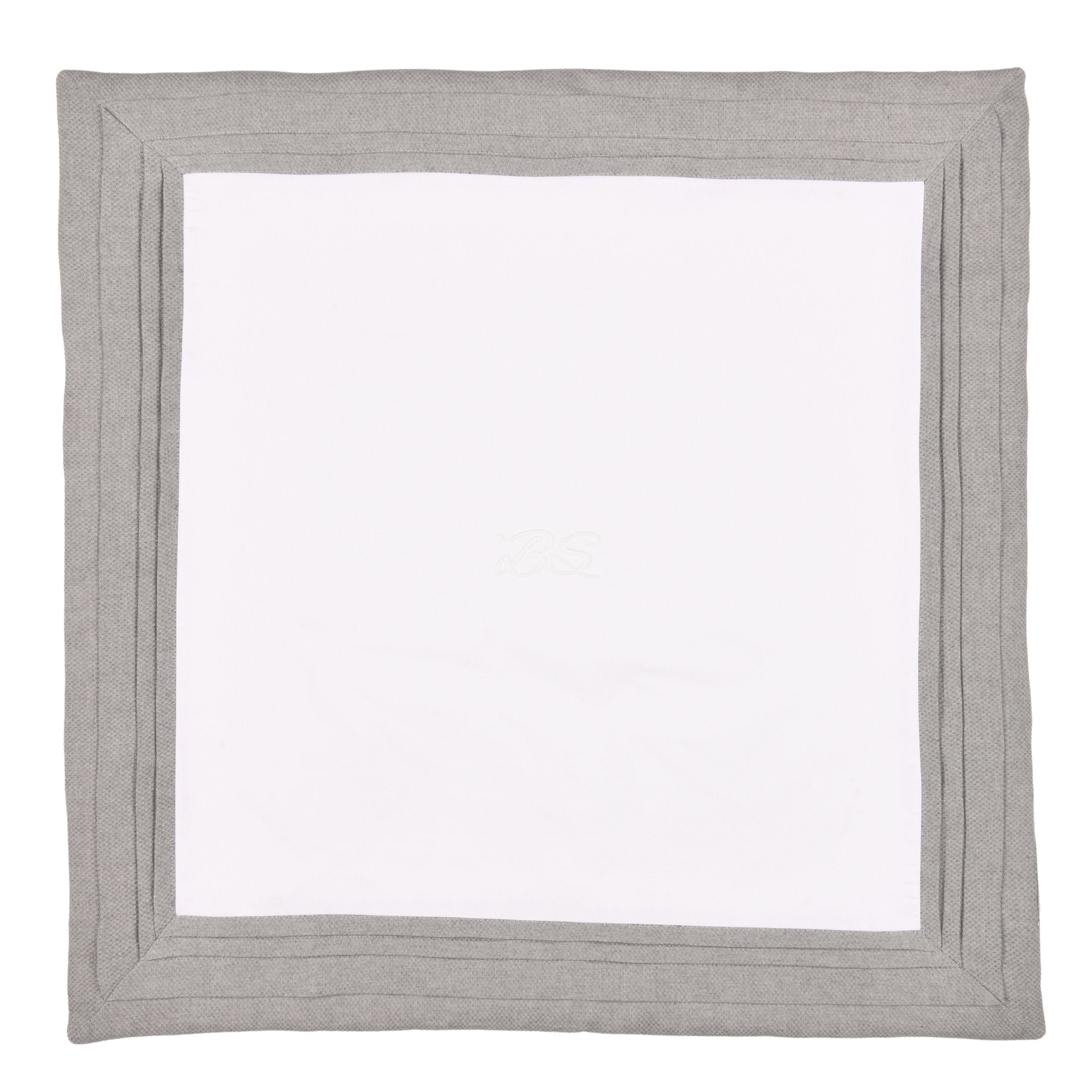 Mon Beau Trousseau | Boys White & Grey Cotton Blanket